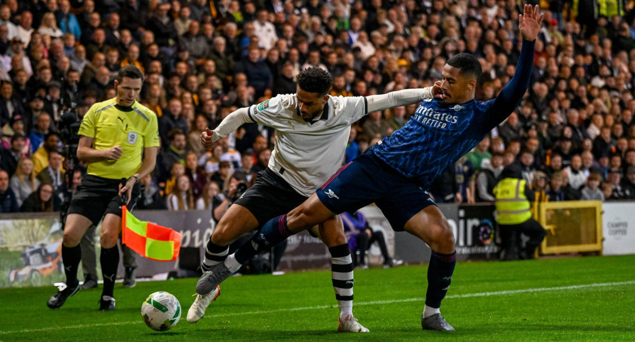 Στιγμιότυπο από την αναμέτρηση Πορτ Βέιλ - Άρσεναλ για το Carabao Cup / Πηγή: Imago