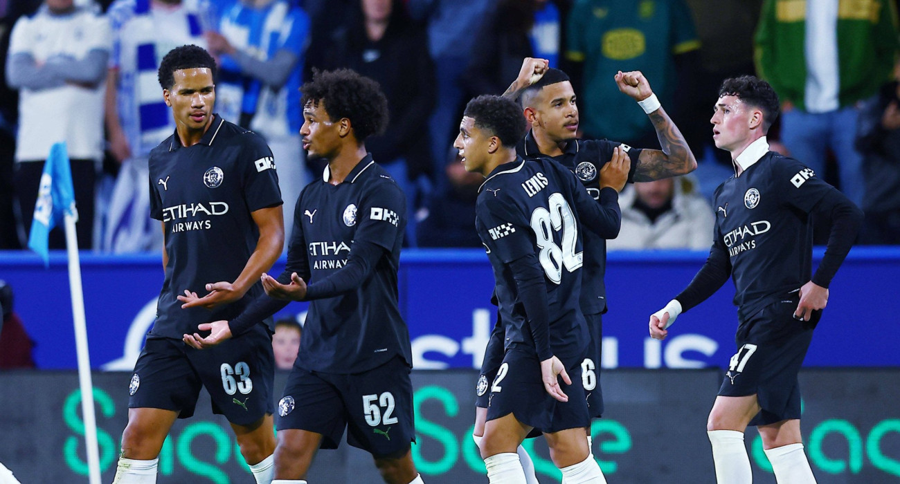 Οι παίκτες της Μάντσεστερ Σίτι πανηγυρίζουν / Πηγή: Imago