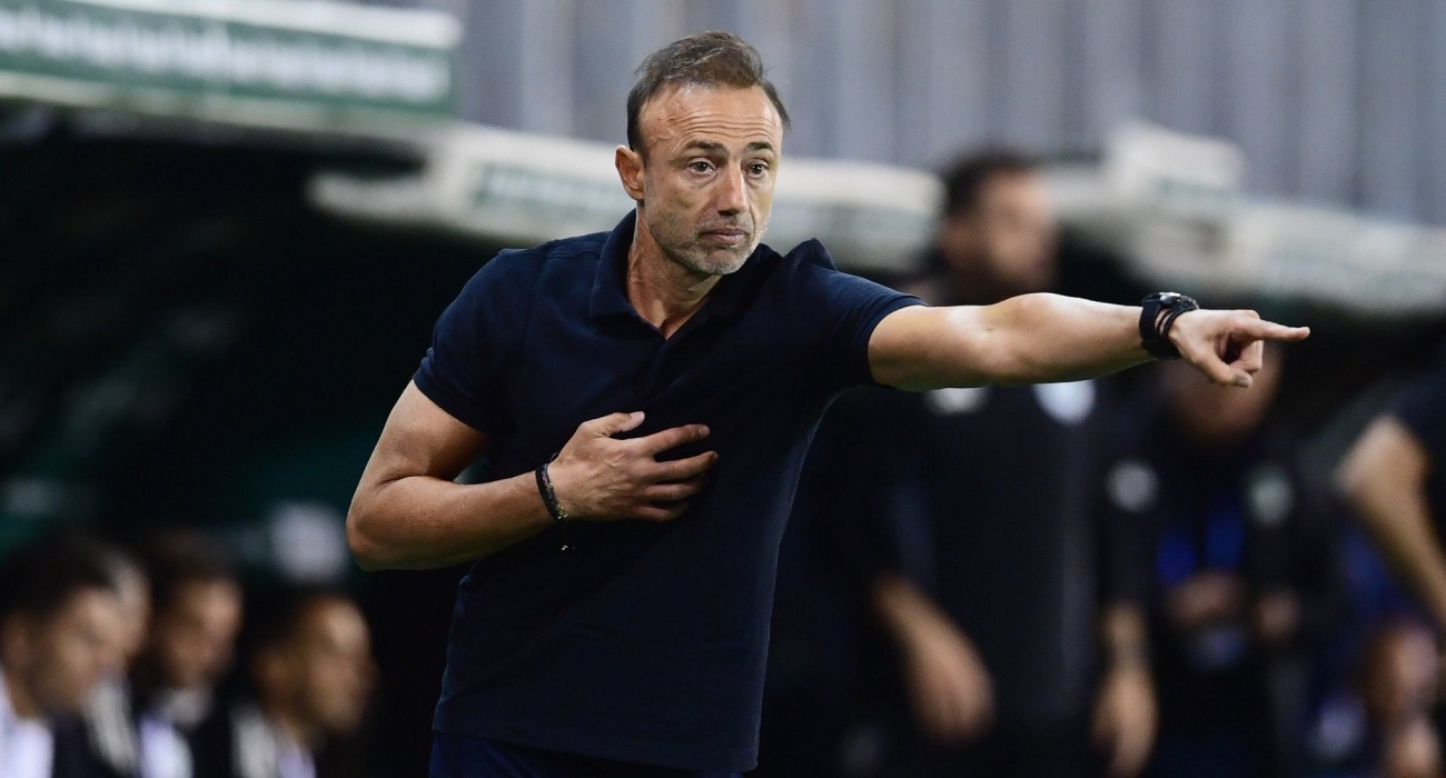 Ο Χρήστος Κόντης σε στιγμιότυπο από το ντέρμπι της περασμένης Κυριακής με τον Ολυμπιακό - ΠΗΓΗ: Eurokinissi