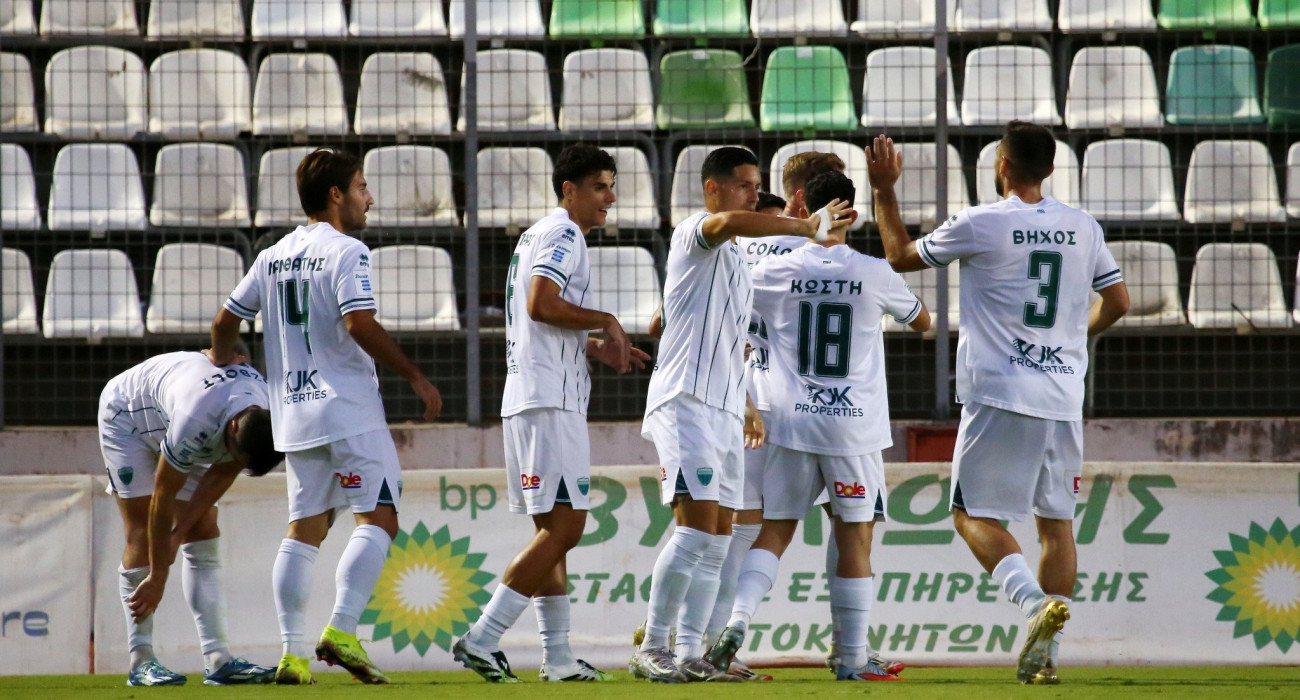 Οι ποδοσφαιριστές του Λεβαδειακού πανηγυρίζουν / Πηγή: Intime