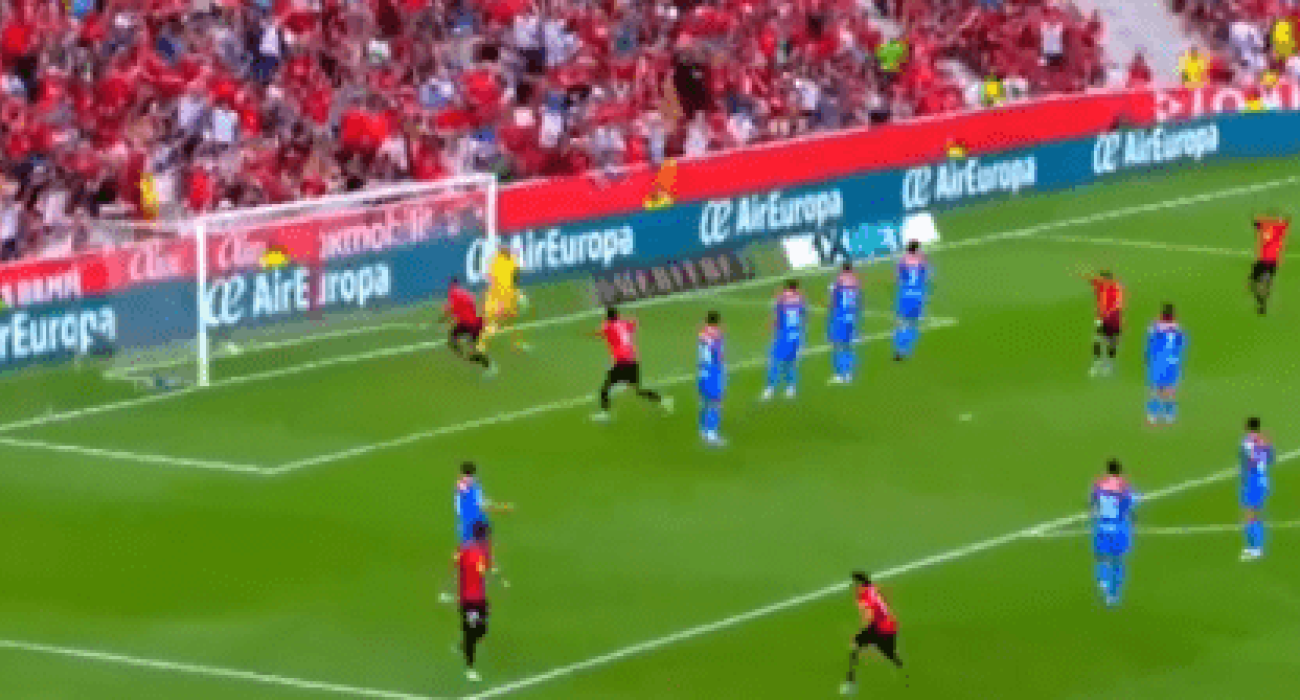 Στιγμιότυπο απ' το γκολ της Μαγιόρκα / Screenshot
