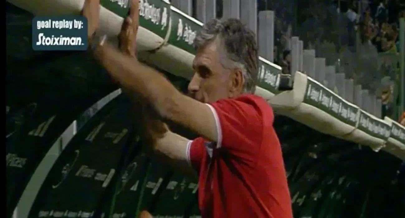 Ο Χοσέ Λουίς Μεντιλίμπαρ μετά το γκολ του Παναθηναϊκού / Πηγή: Screenshot