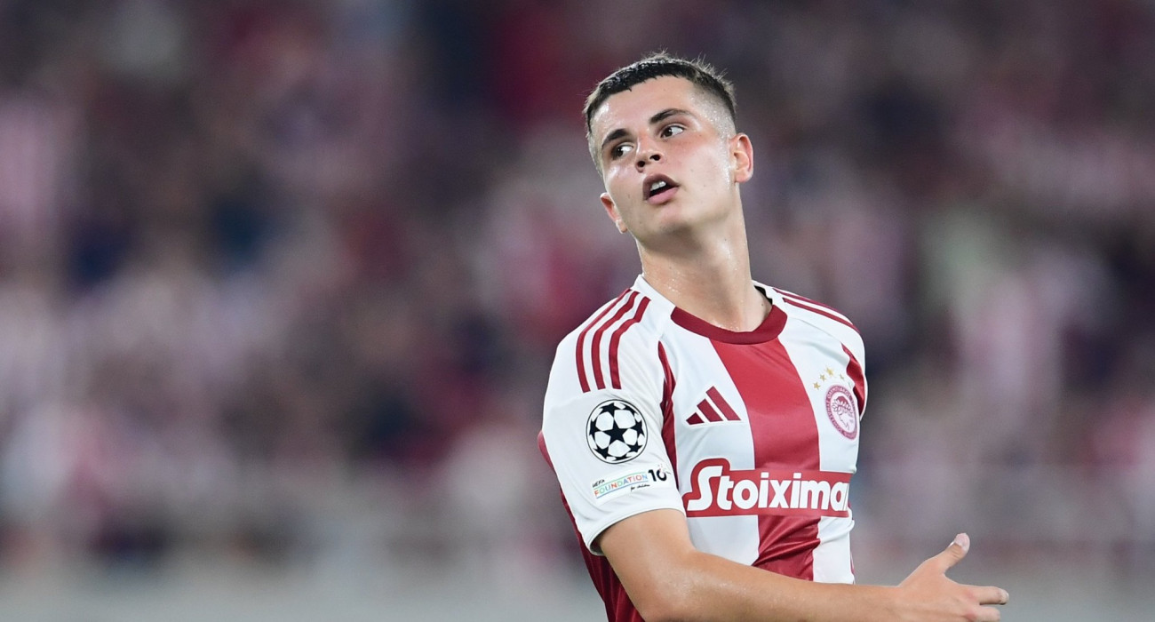 Ο Χρήστος Μουζακίτης με τον Ολυμπιακό / Πηγή: Eurokinissi