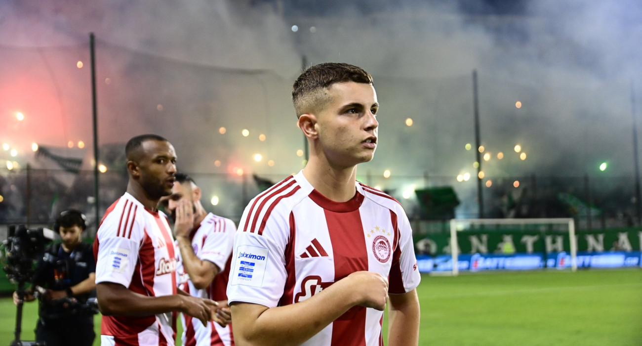 Ο Χρήστος Μουζακίτης στο ντέρμπι με τον Παναθηναϊκό / Πηγή: Eurokinissi