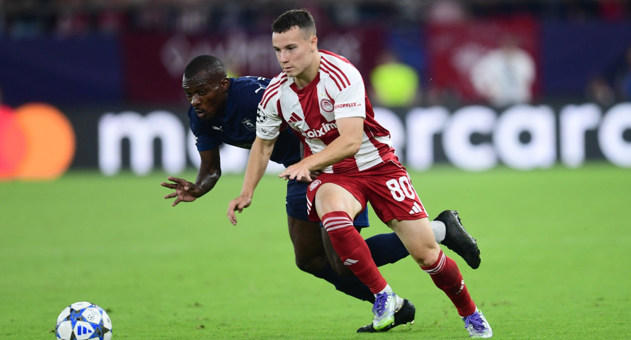 Φάση από την αναμέτρηση Ολυμπιακός - Πάφος / Πηγή: Eurokinissi