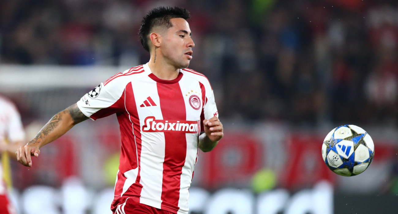 Ο Φρανσίσκο Ορτέγκα σε αγώνα του Ολυμπιακού /Πηγή: Eurokinissi