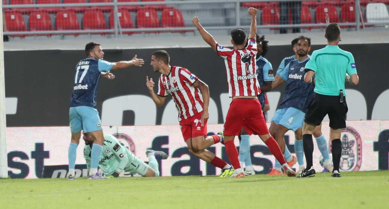 Ο Αλέκσα Μάρας του Πανσερραϊκού ισοφάρισε τον Ατρόμητο / Πηγή: Eurokinissi