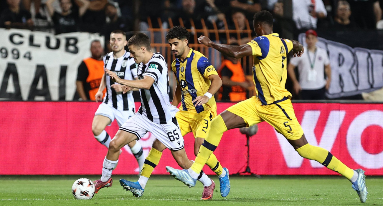 Στιγμιότυπο από το ματς ΠΑΟΚ - Μακάμπι Τελ Αβίβ / Πηγή: Eurokinissi