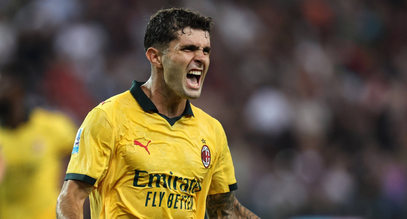 Ο Κριστιάν Πούλισικ της Μίλαν πανηγυρίζει / Πηγή: Imago