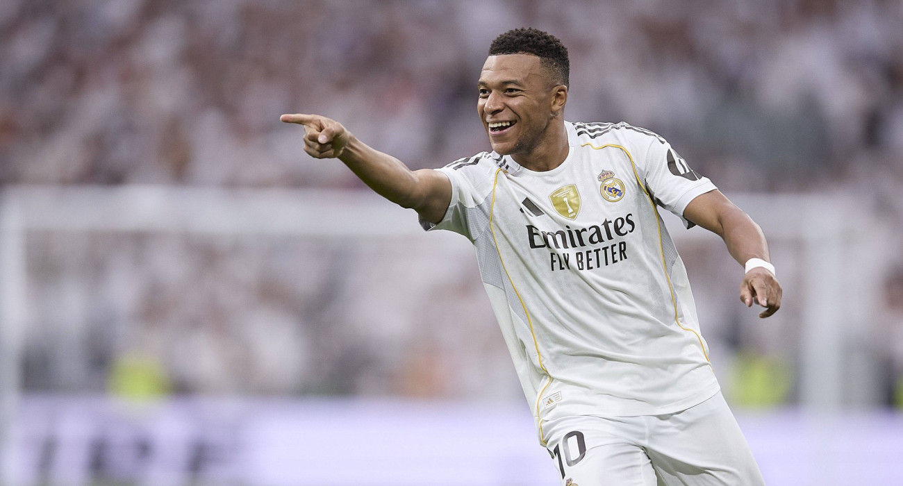Ο Κιλιάν Εμπαπέ πανηγυρίζει σε αγώνα της Ρεάλ Μαδρίτης / Πηγή: Imago