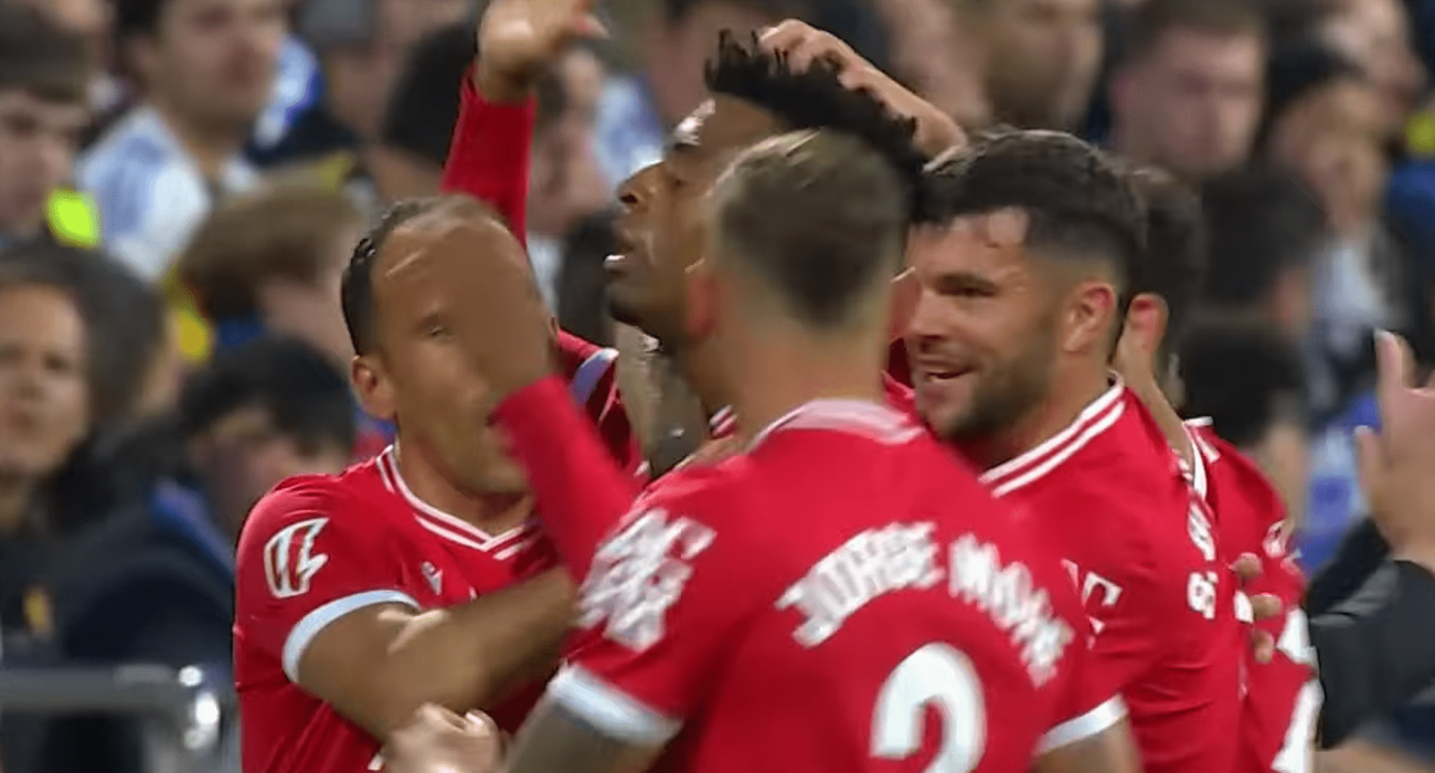 Οι πανηγυρισμοί των παικτών της Σαραγόσα / Screenshot