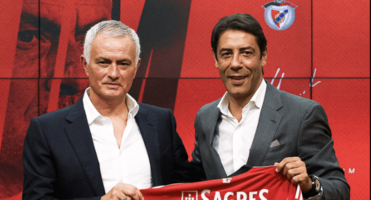 Ο Ζοσέ Μουρίνιο με τον τον Ρούι Κόστα / Πηγή: Printscreen (@slbenfica)