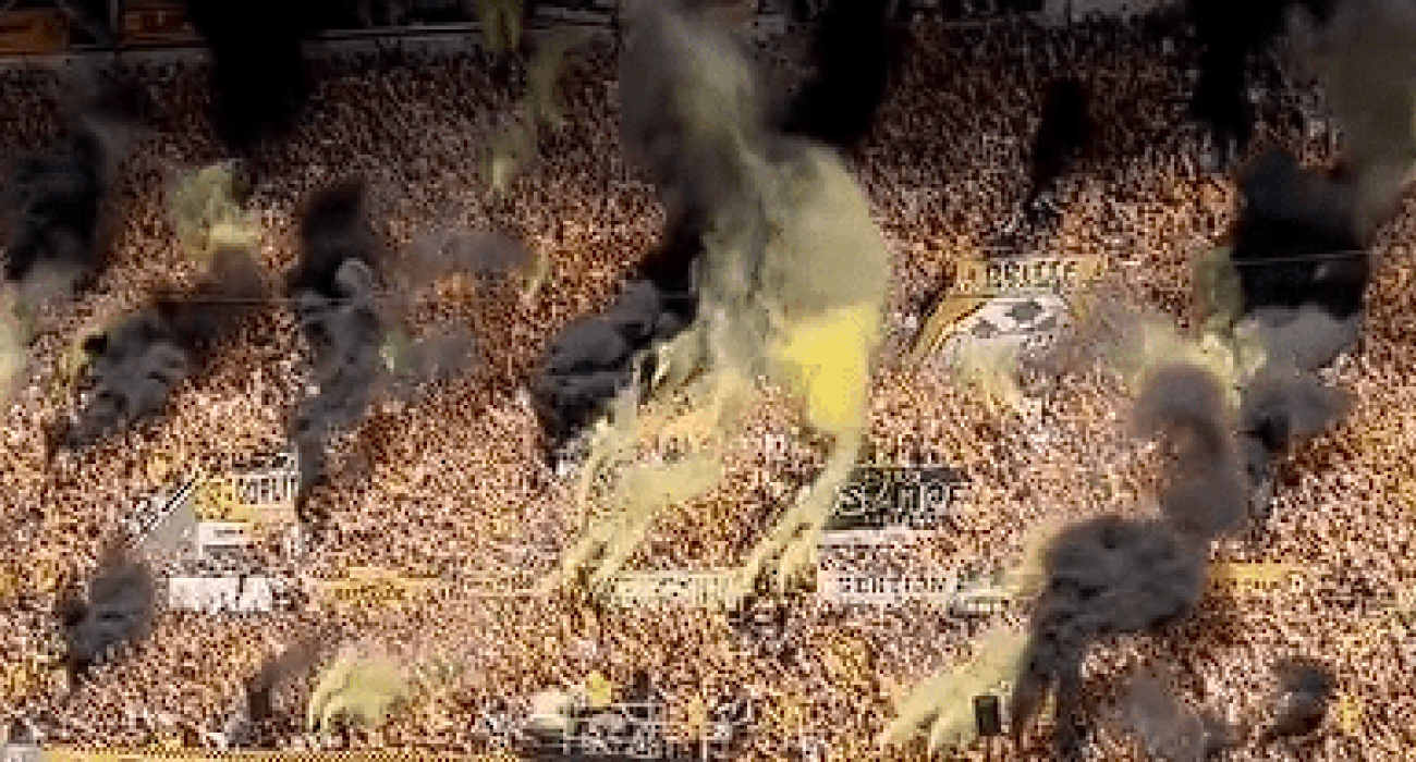 Οι ultras της Μπορούσια Ντόρτμουντ / Πηγή: Printscreen