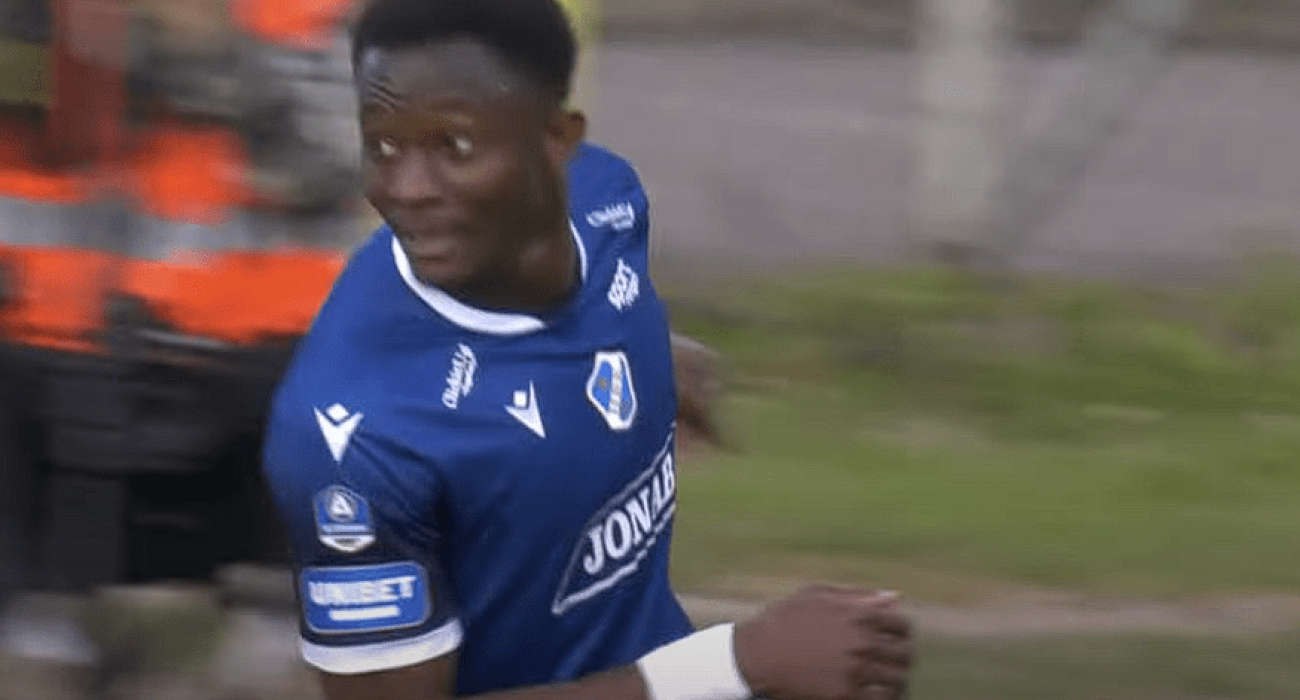 Παίκτης της Χάλμσταντ πανηγυρίζει γκολ που σημείωσε / Πηγή: Print