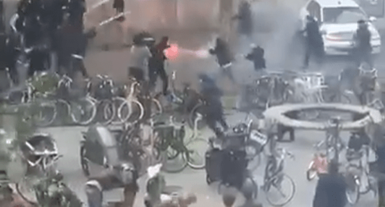 Οδομαχίες ανάμεσα σε οπαδούς της Ουτρέχτης και της Λιόν / Screenshot