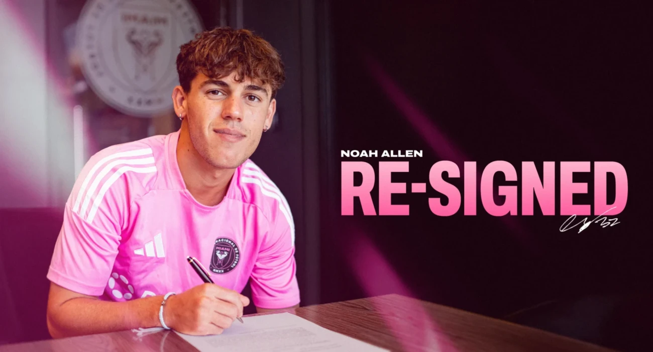 Ο Νόα Άλεν ανανεώσε με την Ίντερ Μαϊάμι / Πηγή: intermiamicf