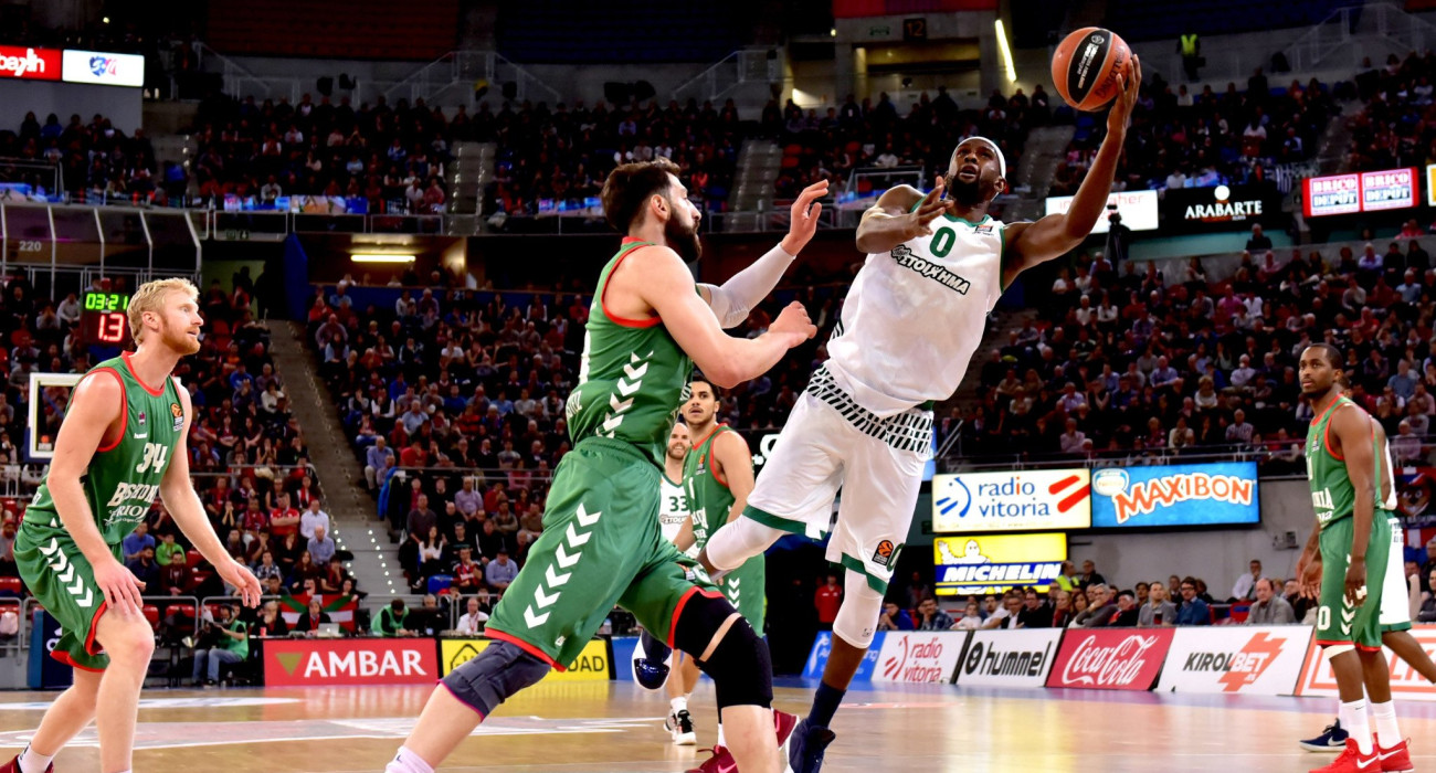Φάση από τον αγώνα της Μπασκόνια με τον Παναθηναϊκό το 2017/Πηγή: Eurokinissi