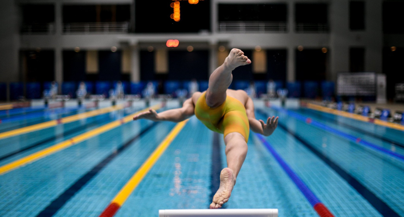 Κολυμβητής σε εκκίνηση στο ΟΑΚΑ / Πηγή: Eurokinissi