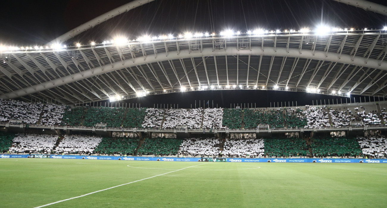 Οι φίλοι του Παναθηναϊκού στο ΟΑΚΑ / Πηγή: Eurokinissi