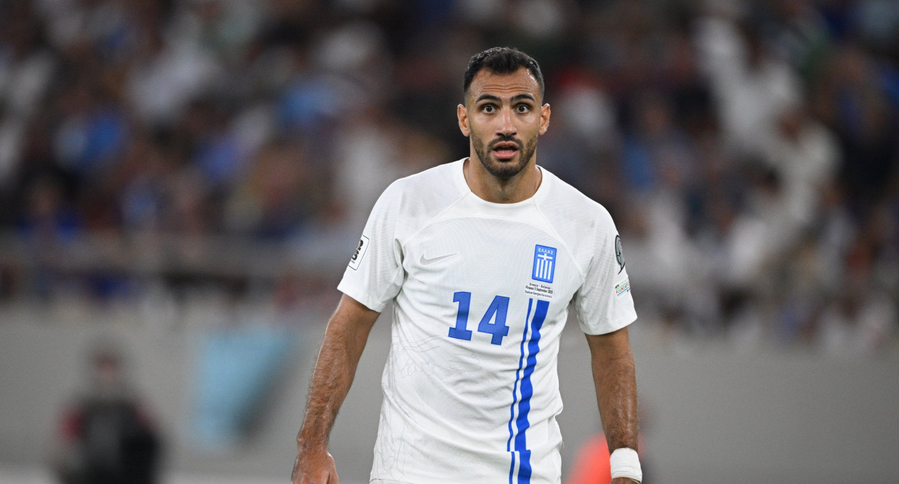 Ο Βαγγέλης Παυλίδης με την φανέλα της εθνικής ομάδας / Πηγή: Eurokinissi