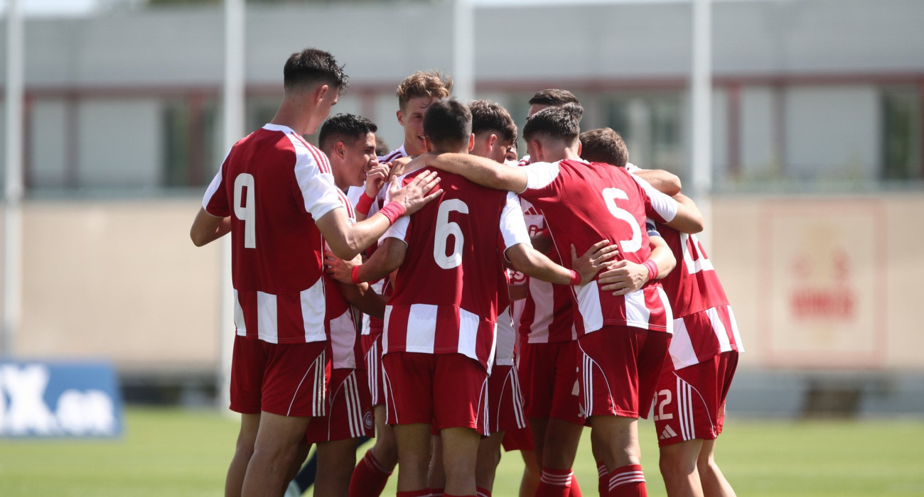 Οι παίκτες της Κ19 του Ολυμπιακού / Πηγή: Eurokinissi