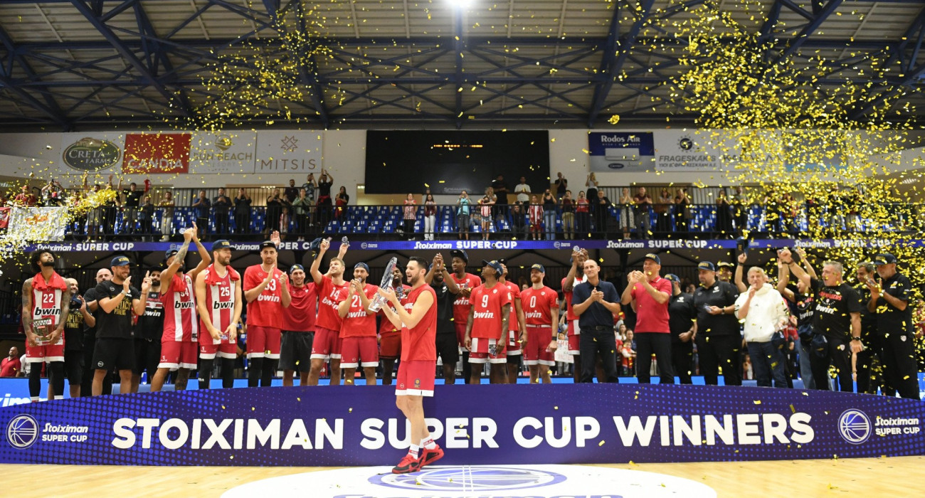 Η κατάκτηση του Super Cup από τον Ολυμπιακό - Πηγή: Eurokinissi