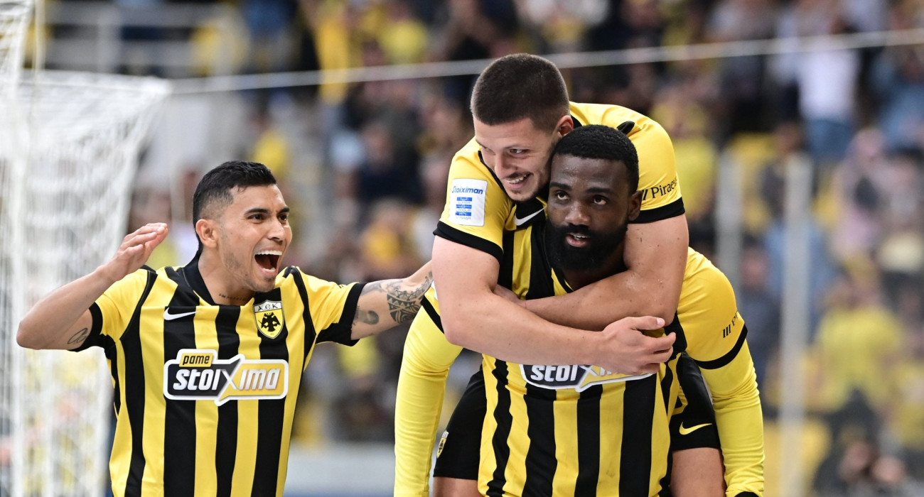 Ο Φραντζί Πιερό σκοράρει και πανηγυρίζει /Πηγή: Eurokinissi