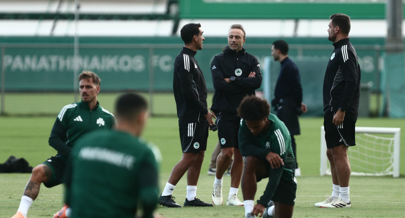 Οι παίκτες του Παναθηναϊκού στην προπόνηση / Πηγή: Eurokinissi