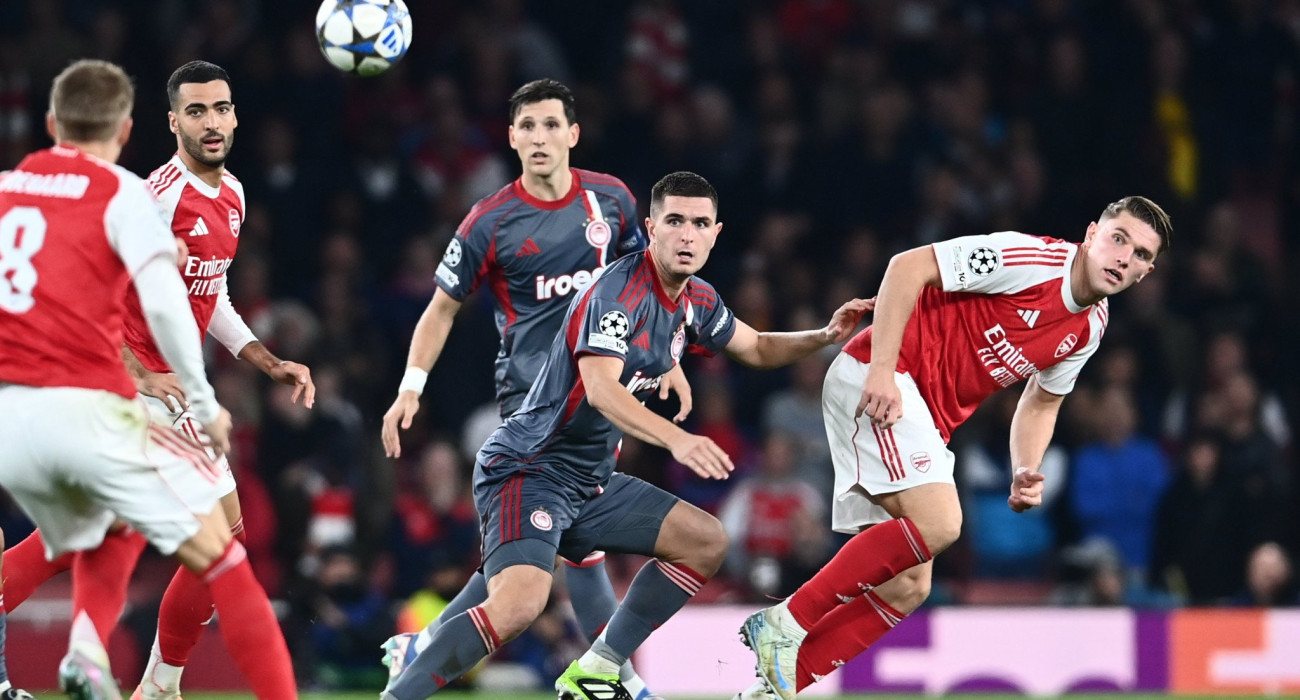 Φάση από την αναμέτρηση της Άρσεναλ με τον Ολυμπιακό / Πηγή: Eurokinissi