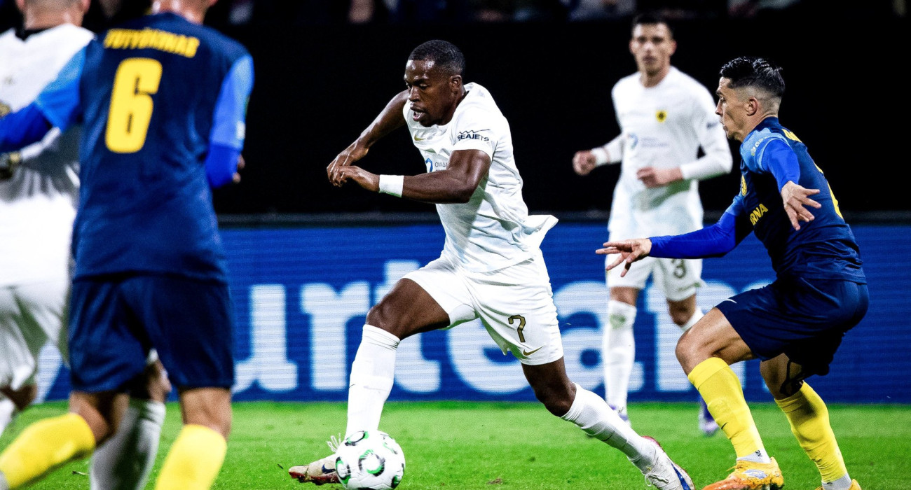 Στιγμιότυπο από την αναμέτρηση της ΑΕΚ με την Τσέλιε / Πηγή: Eurokinissi