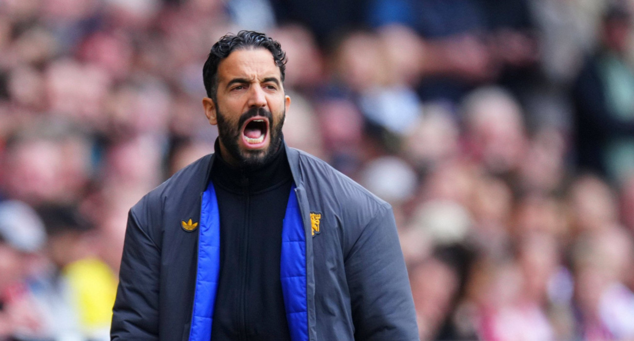 Ο Ρούμπεν Αμορίμ στον πάγκο της Μάντσεστερ Γιουνάιτεντ / Πηγή: Imago