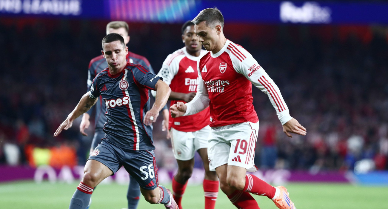 Στιγμιότυπο από την αναμέτρηση Άρσεναλ - Ολυμπιακός / Πηγή: Intime