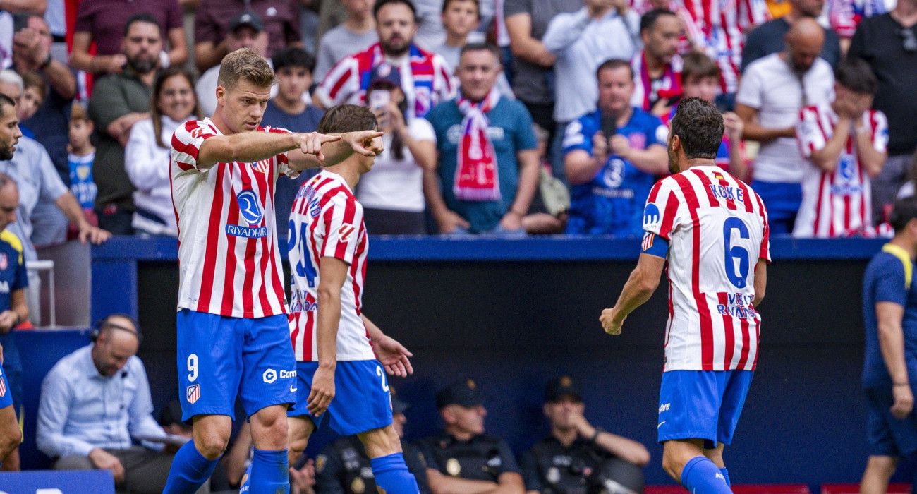 Οι ποδοσφαιριστές της Ατλέτικο Μαδρίτης πανηγυρίζουν / Πηγή: Imago