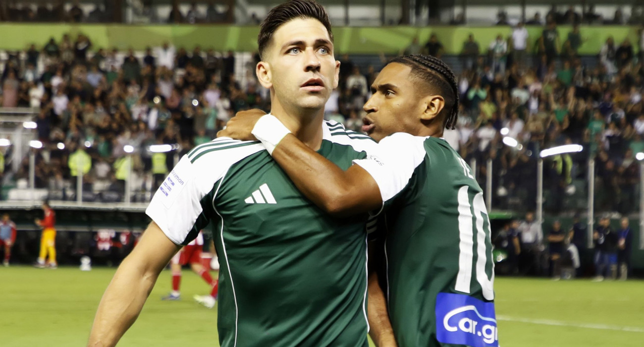 Οι Ματέους Τετέ και Τάσος Μπακασέτας με τη φανέλα του Παναθηναϊκού - ΠΗΓΗ: ΙΝΤΙΜΕ