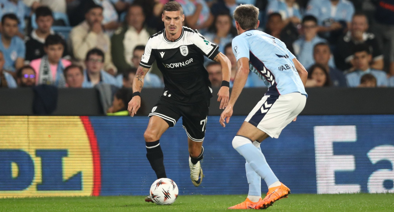 Στιγμιότυπο από το ματς Θέλτα - ΠΑΟΚ / Πηγή: Eurokinissi