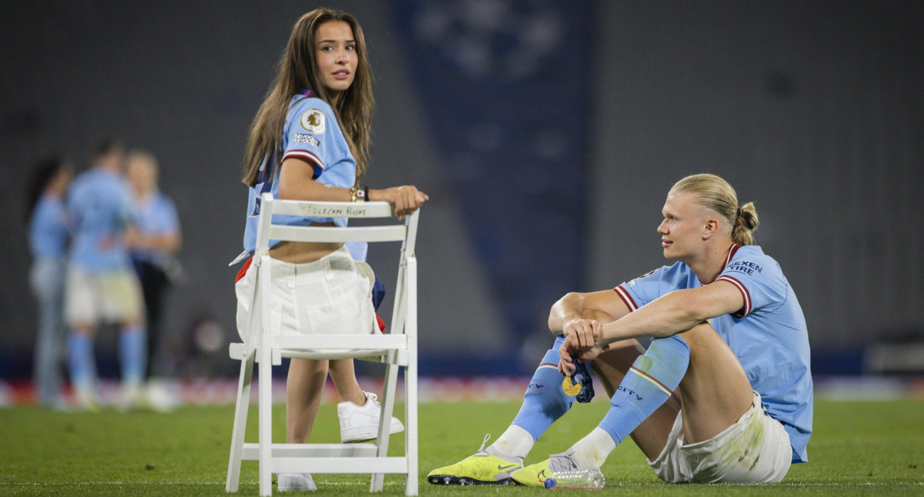 Ο Έρλινγκ Χάαλαντ με τη σύζυγό του Ιζαμπέλ Γιόχανσεν / Πηγή: Imago