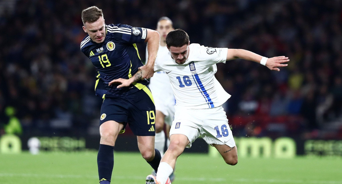 Στιγμιότυπο από το ματς Σκωτία - Ελλάδα / Πηγή: Intime