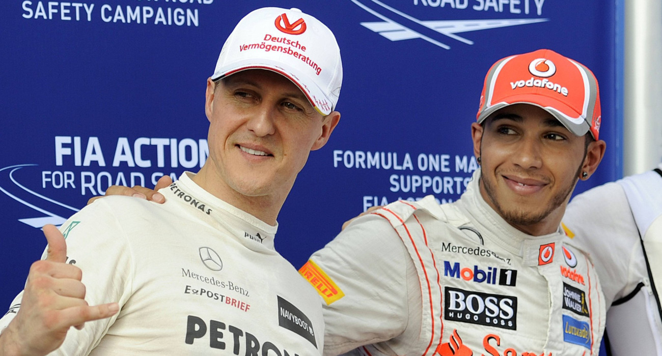 Ο Σουμάχερ και ο Χάμιλτον/ Πηγή: IMAGO / Sven Simon