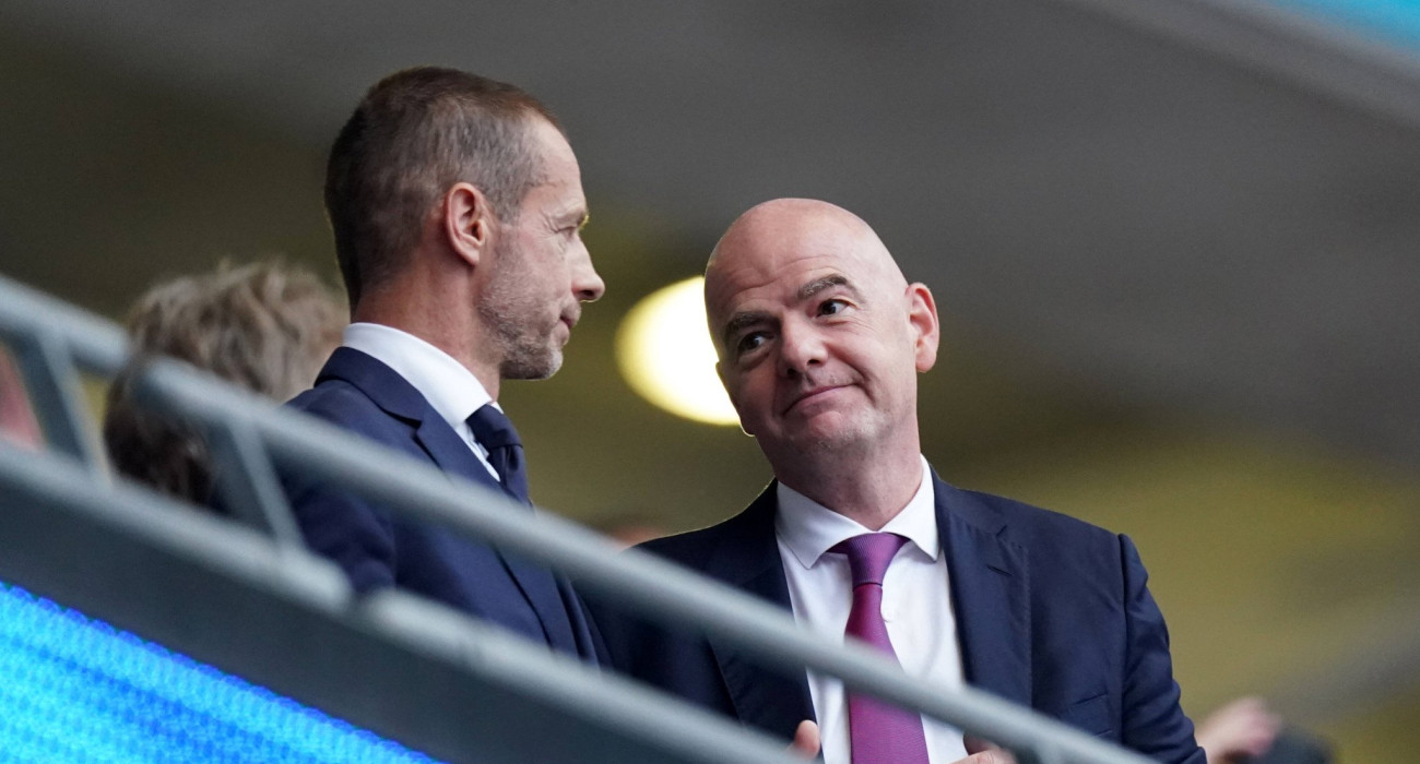 Ο Αλεξάντερ Τσέφεριν με τον Τζιάνι Ινφαντίνο / Πηγή: Imago