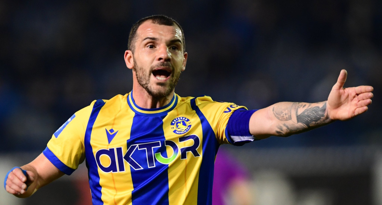 Ο Νίκος Καλτσάς με τον Αστέρα AKTOR / Πηγή: Eurokinissi