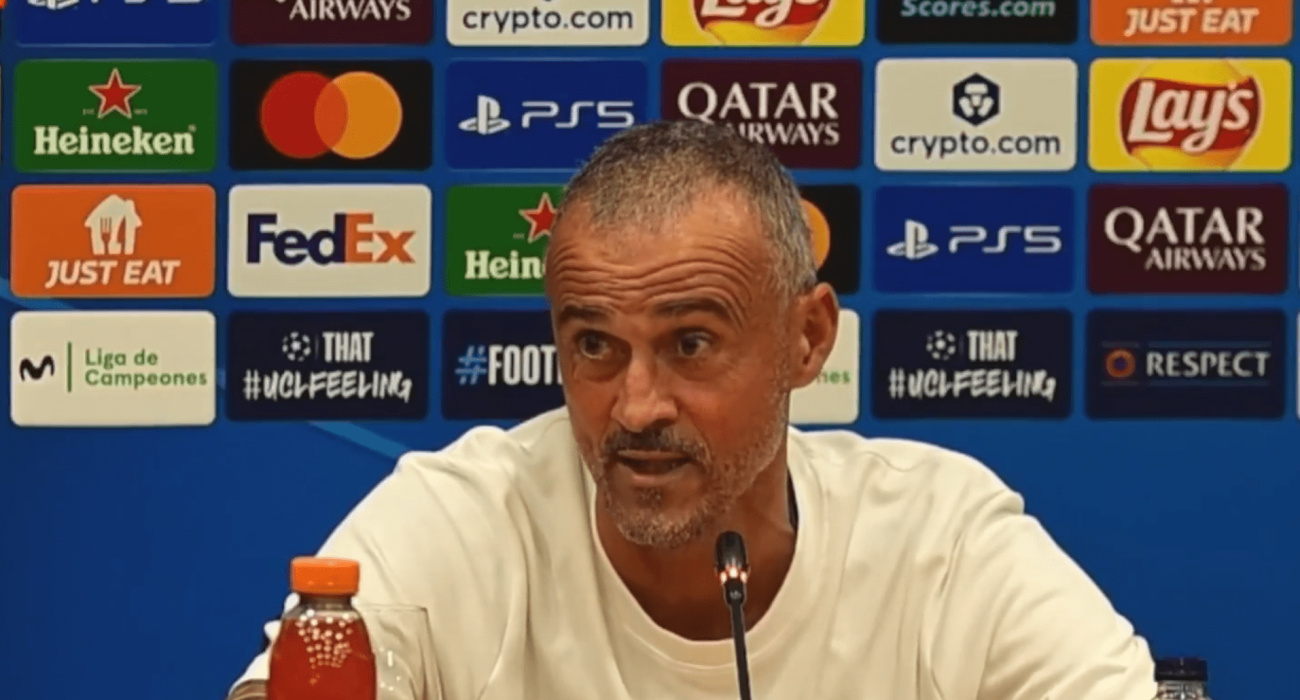 Ο τεχνικός της Παρί Σεν Ζερμέν, Λουίς Ενρίκε / Screenshot