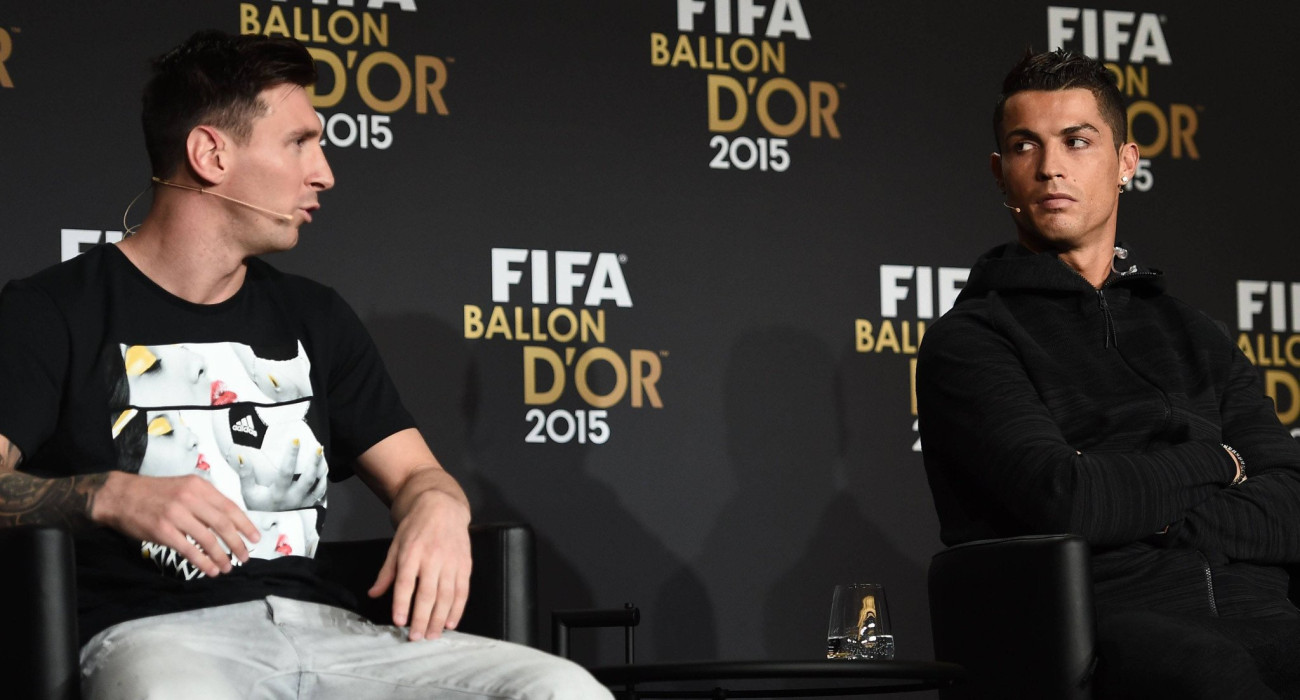 Λιονέλ Μέσι και κριστιάνο Ρονάλντο σε κοινή εμφάνισή τους/Πηγή: Imago