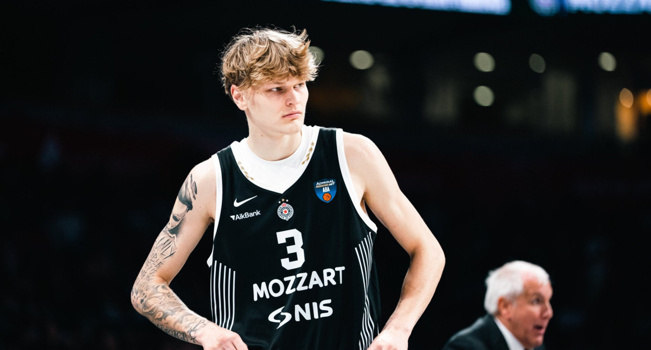 Ο Μίκα Μούρινεν στην πρώτη του εμφάνιση με τη φανέλα της Παρτίζαν, Πηγή: Partizan Basketball/ ABA League
