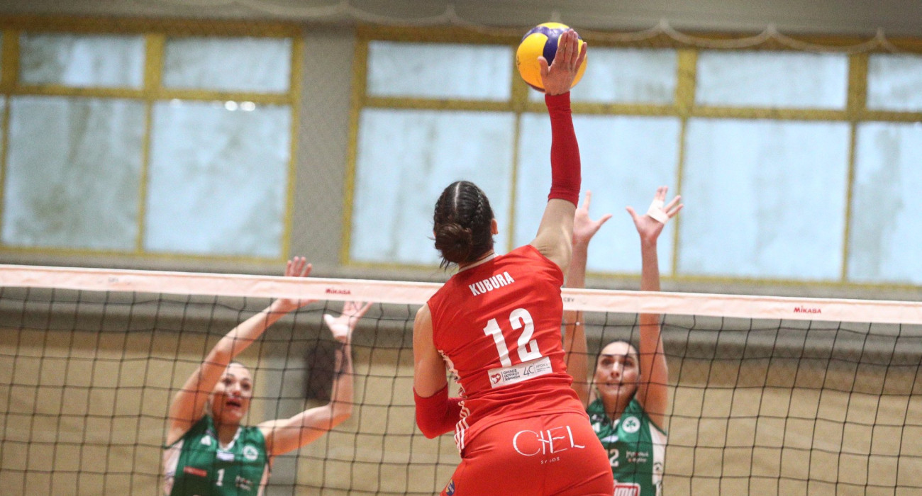 Φάση από τον αγώνα Ολυμπιακός - Παναθηναϊκός της Volley League Γυναικών / Πηγή: Eurokinissi