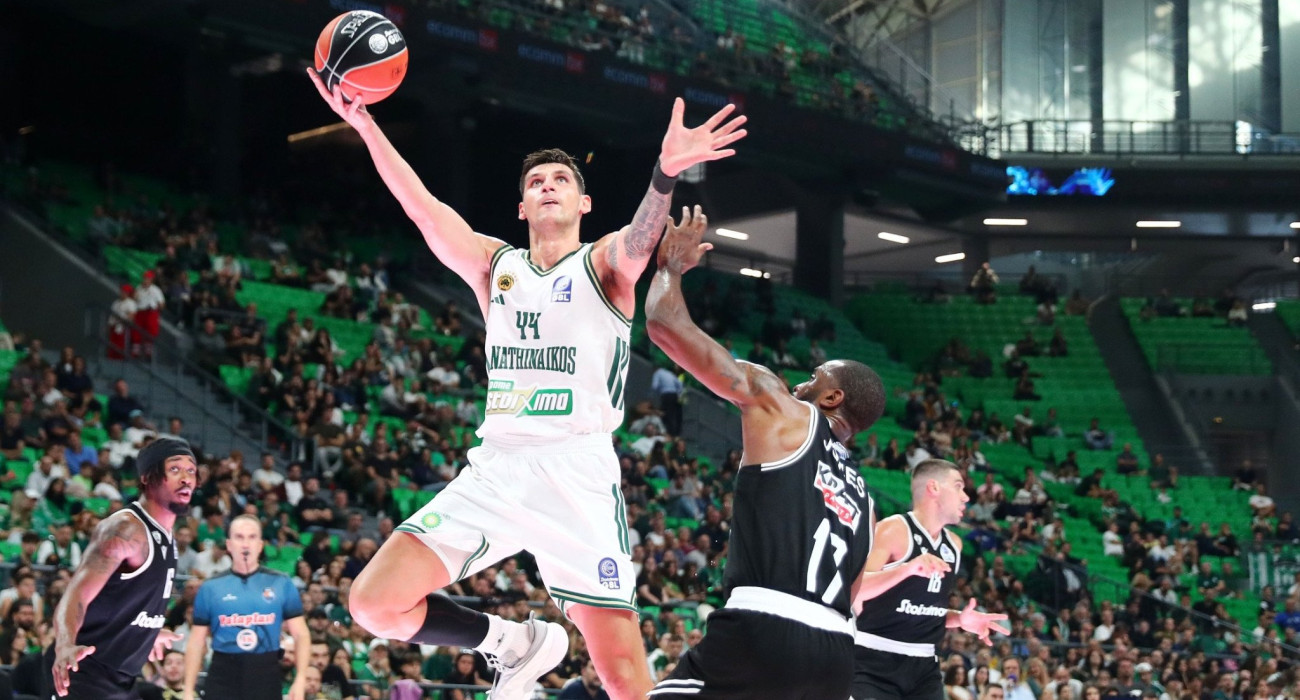 Ο Ντίνος Μήτογλου ήταν ο κορυφαίος του Παναθηναϊκού κόντρα στον ΠΑΟΚ / Πηγή: Intime