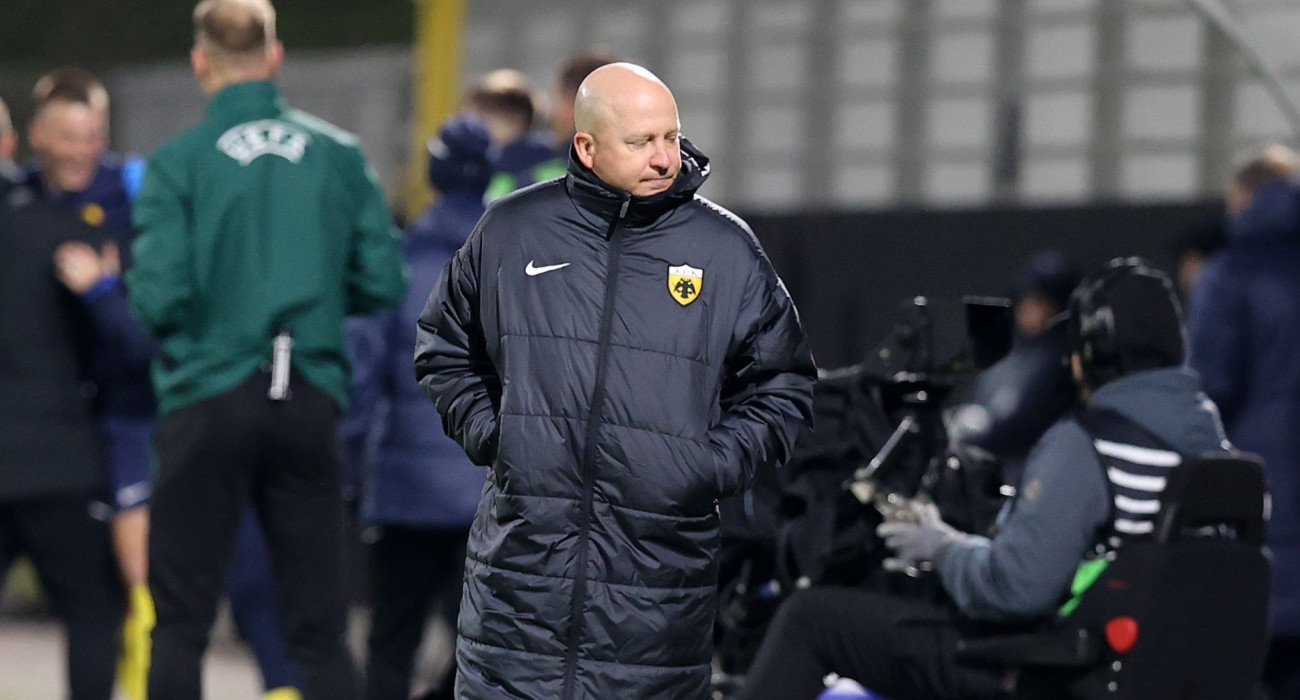 Ο Μάρκο Νίκολιτς στον πάγκο της ΑΕΚ / Πηγή: Intime