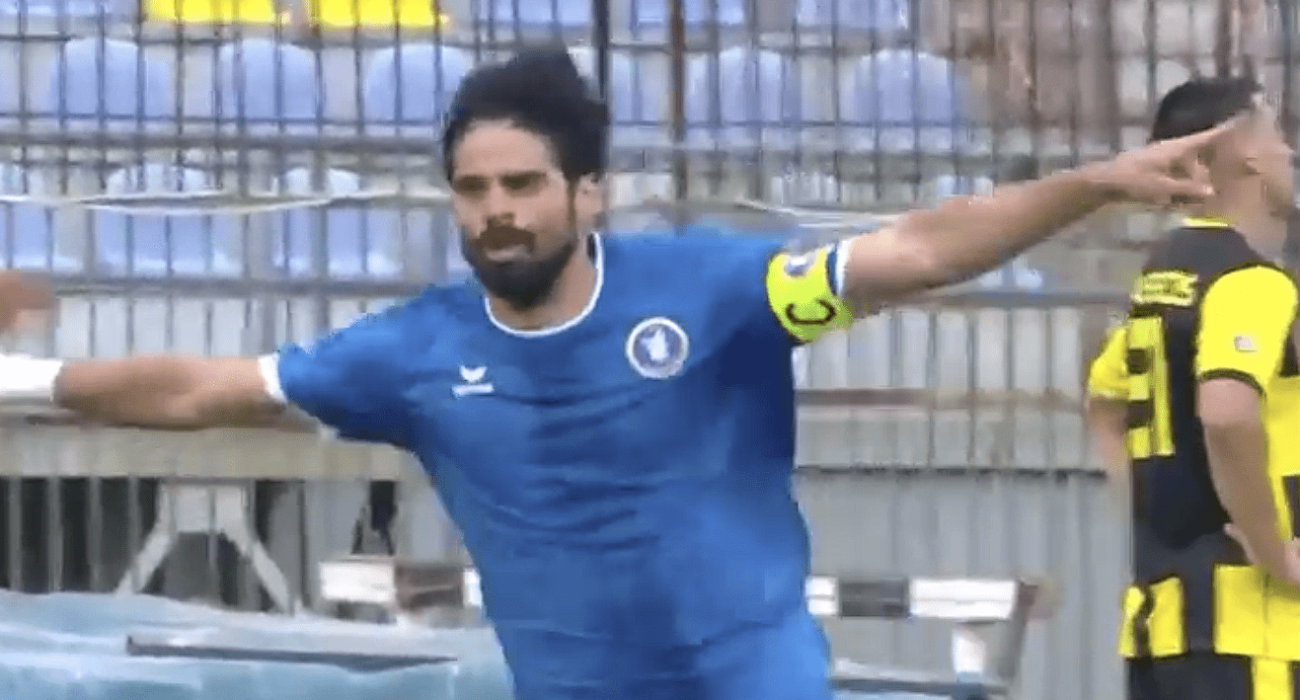 Ο Λουκίνας πανηγυρίζει το γκολ που σημείωσε / Πηγή: Printscreen