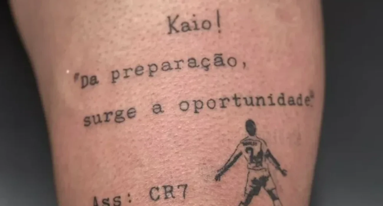 Το τατουάζ του Κάιο Χόρχε για τον Κριστιάνο Ρονάλντο / Πηγή: Reprodução/Instagram