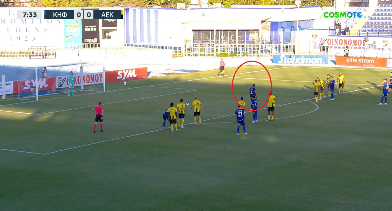 Το βλέμμα του Τεττέη στο πλάγιο άουτ / Screenshot