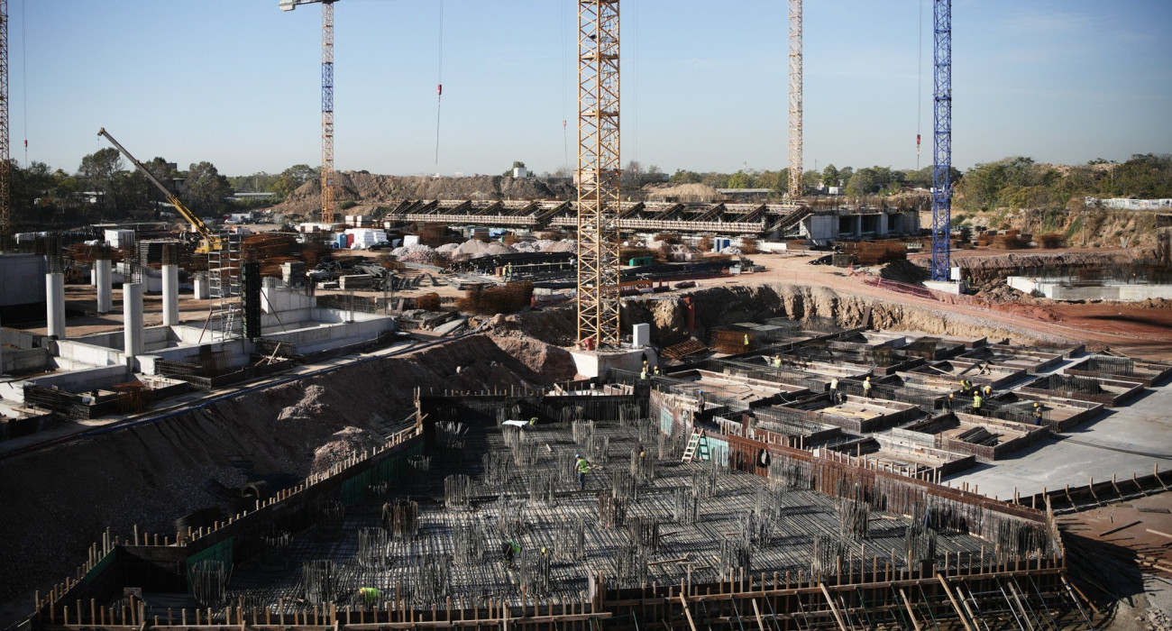 Η πρόοδος των έργων στο ποδοσφαιρικό γήπεδο του Παναθηναϊκού στην περιοχή του Βοτανικού - ΠΗΓΗ: Δελτίο Τύπου Δήμου Αθηναίων